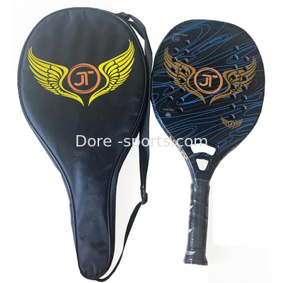 OEM   Painting Beach Tennis Shinny Logo Rackets Plate Tennis Racket Carbon Fiber 22mm  Beach Tennis Racket Bag Set