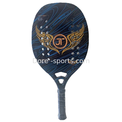 OEM   Painting Beach Tennis Shinny Logo Rackets Plate Tennis Racket Carbon Fiber 22mm  Beach Tennis Racket Bag Set
