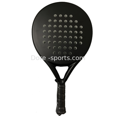 Custom New Process Galvanized Gold Padel Racket ,1K Surface Material Padel Racket &Beach Tennis Racket