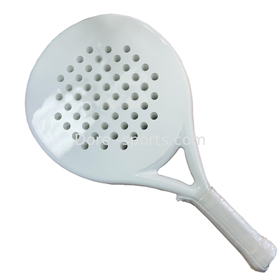 Custom New Process Galvanized Gold Padel Racket ,1K Surface Material Padel Racket &Beach Tennis Racket