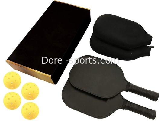 USA Pickleball Approved Rough Texture Carbon Surface for Spin & Cushioned Perforated Contour Grip Against Slipperiness